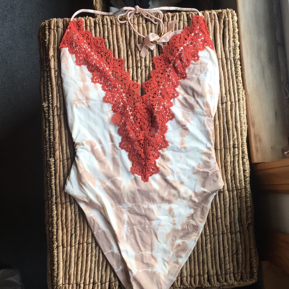 Blue Life planet blue boho one piece swimsuit